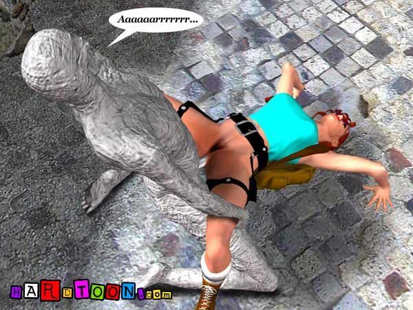 Lara Croft was raped by Mummy (3D)