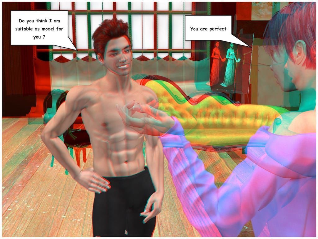 [Vger] Posing for my mother (3d anaglyph version]