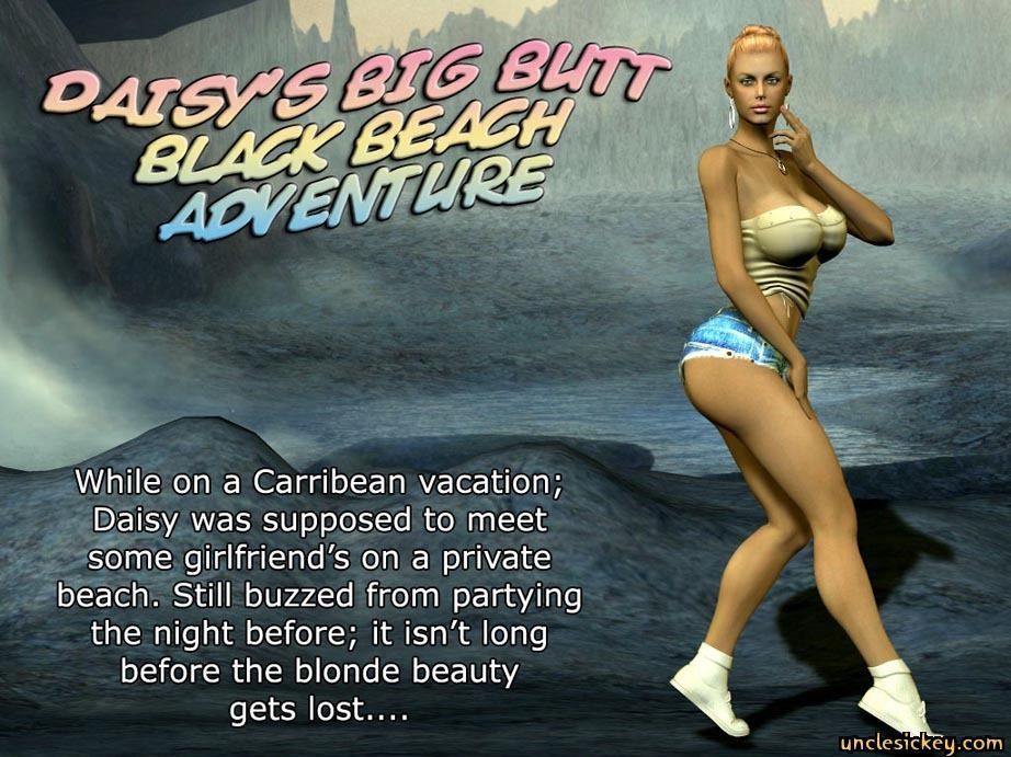 Daisy\'s Big Butt Black Beach Adventure