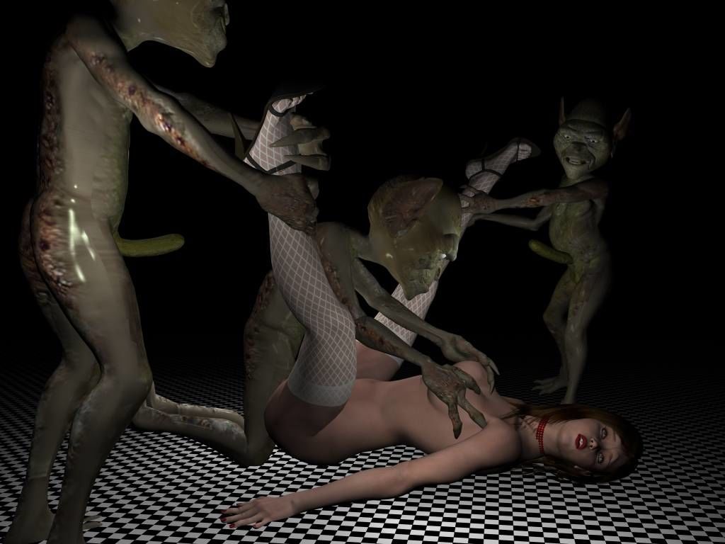 Breast Groping Monsters 3D style - part 2