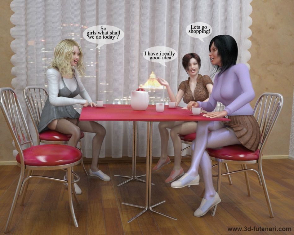 3d futanari e dickgirls reunião com namoradas