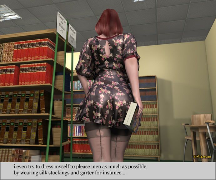 3darlings 模型 nadia 在 的 图书馆
