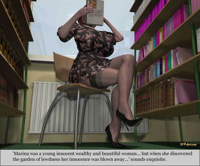 3darlings Modell Nadia bei die Bibliothek Teil 2