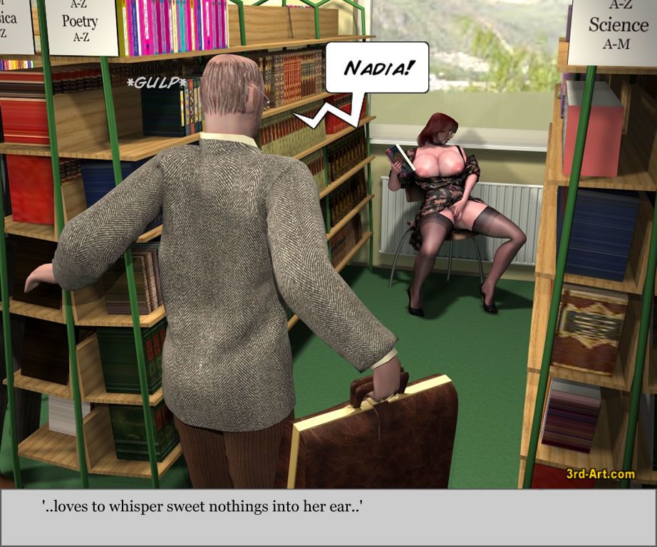 3darlings model Nadia in De bibliotheek Onderdeel 3