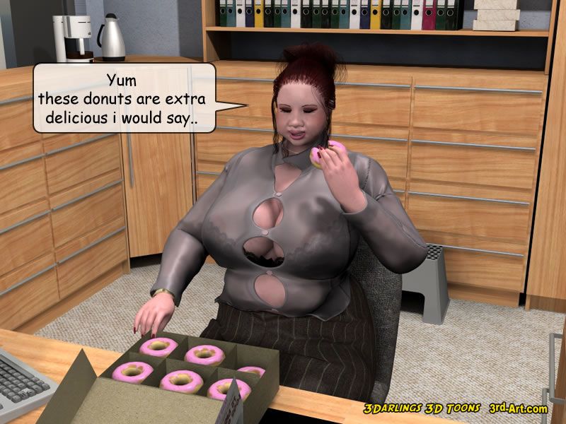 3darlings modèle Nadia manger donuts PARTIE 4