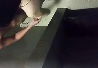 Couple caught having sex at the public bathroom - 1 min 42 sec