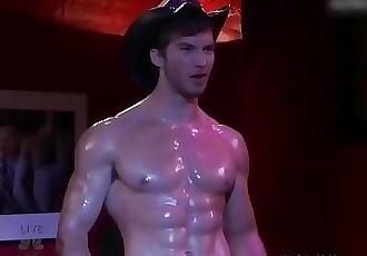maschio celebrità adam hagenbuch mostra off la sua caldo Muscolare corpo