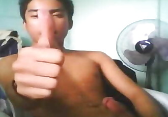 Asiatico Pinoy webcam ragazzo Cum pilazione