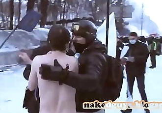 Naked Ukrainian protest CFNM CMNM https://nakedguyz.blogspot.com 3 min 720p
