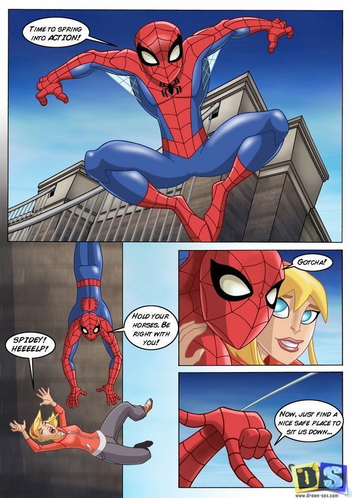 desenhada Sexo aranha homem