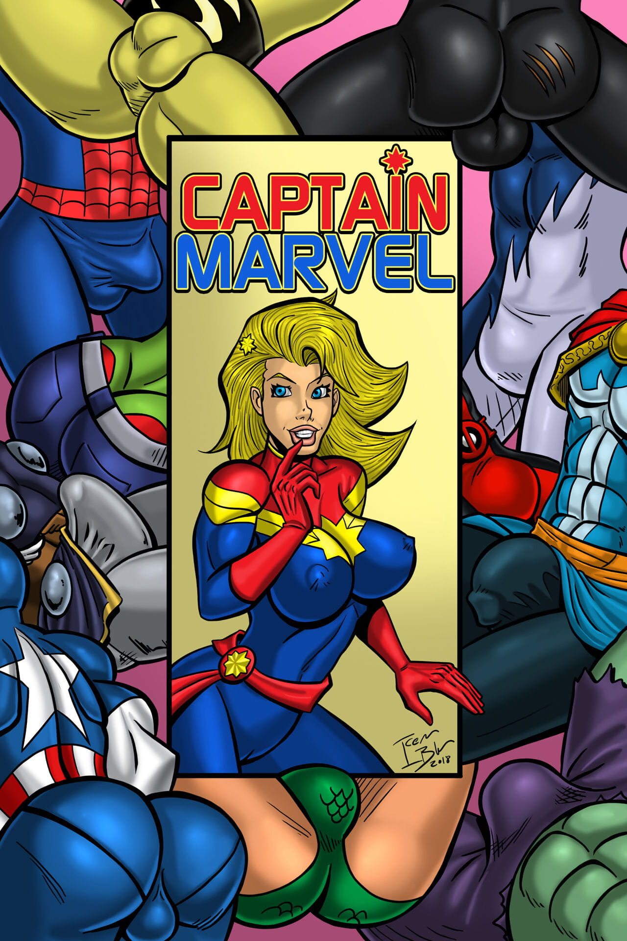 iceman Blauw kapitein Marvel