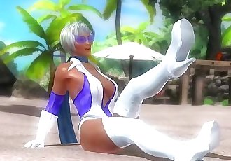 Dead or alive 5 Lisa hot Milf provocative walking in doggystyle position !