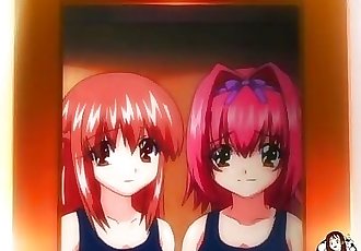 两个 年轻的 女同性恋 女孩 玩 在 的 淋浴 hentai.xxx
