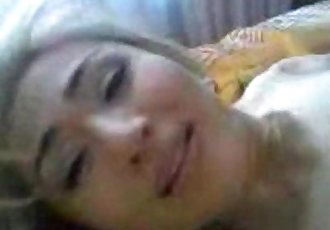 Young Kazakh girl and her colleague had weekend sex at home - 6 min
