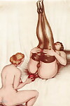 erótica vintage Dibujo Parte 2