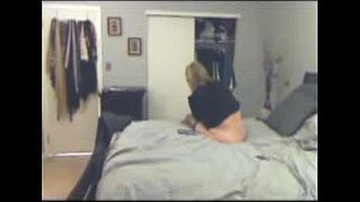 Incredible. Son entering in bedroom of mom caught her fingering - 45 sec