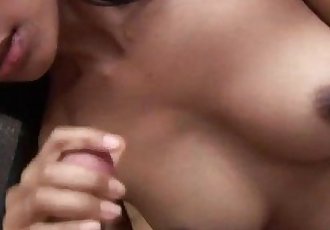 Cum on tits for cock sucking amateur brunette Bali - 12 min