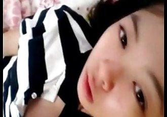 الساخنة الآسيوية فتاة بالإصبع نفسها على كاميرا ويب المزيد على 69cams.net 6 مين