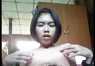 jovem Tailandês camgirl mostrar Dedilhado 1 min 20 sec