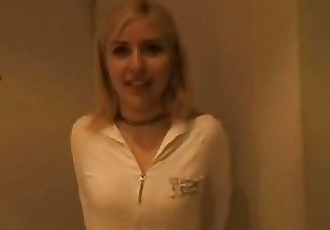 Russian Amateur Blonde Camila fucked with Old Guy