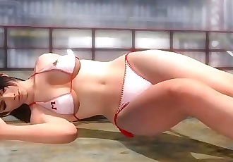 Dead or alive 5 sexy Momiji in tight bikini shameful ass & breast exposure!