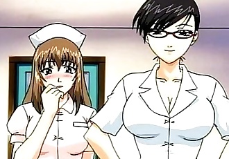 Lindo Hentai enfermera Follada en el Piso 8 min