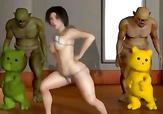 3D Chick Fucked Hard By Orcs