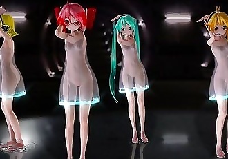 MMD Poker face with daughter quartet