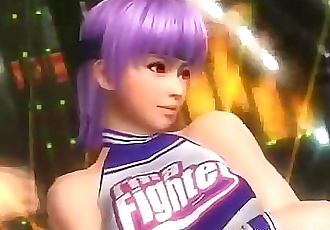 Ecchi Dood of Leven 5 ultimate sexy Ecchi Cheerleader Ayane Anime meisjes 2 min