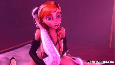 congelés Anna baise Elsa 2 min