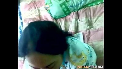 Indian Aunty Giving A Blowjob Point Of View - 2 min