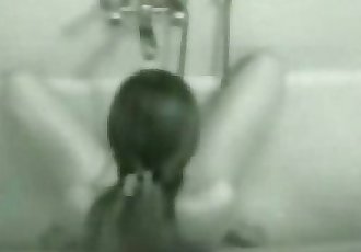 Great hidden cam video of my sister masturbating in bath tube - 6 min