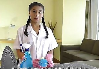 OPERACION LIMPIEZALatina Colombian maid pussy licking boss in lesbian fuck 10 min HD+