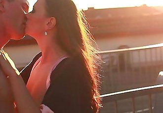PORN VALENTINE - ROOFTOOP ROMANCE AND ROMANTIC HARDFUCKING - 5 min HD
