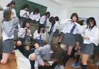 japanese schoolgirls groupsex 1 - 5 min