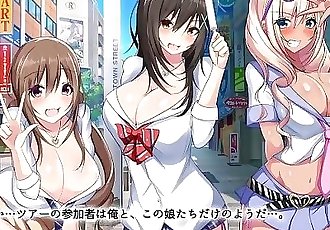 Bareback Sexo Caliente la primavera Autobús Tour Con 3 Cachonda chicas Movimiento Hentai Anime