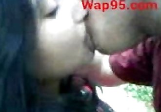 Indian college couple kiss outdoor - 49 sec