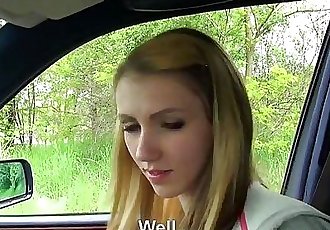 мель Блондинка подросток Бля в Автомобиль пов 8 мин в HD