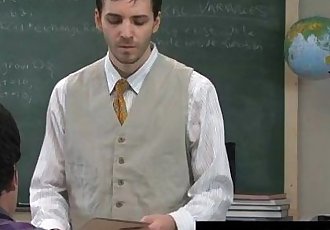 Amazing gay scene Sometimes this horny teacher takes advantage of his