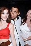 Sexy women bare ass and get pussy covered in cum at reality sex party