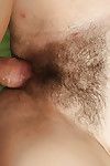 Amateur girl Alya takes cock in hairy cunt complete with creampie finish