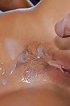 Smoking hot babe Nicole Aniston gets a cumshot on her hairy cunt - part 2