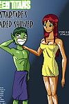 Star Lover Starfire\'s Shared Shower (Teen Titans)