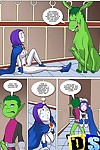Teen titans fighting the horny alien intruders - part 377