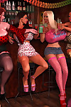 Erstaunlich busty D babes zeigen Big Titten in die Bar - Teil 442