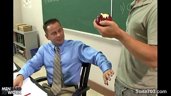 Sinful gay teacher gets nailed by gay student in classroomHD