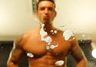TWO MUSCULAR GUYS SPITS ON YOU136