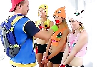 Pokemon ir XXX parodia Con tres Impresionante Adolescente Los polluelos 6 min hd