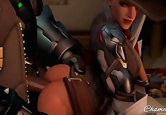 Ashe Gets Pounded - Overwatch