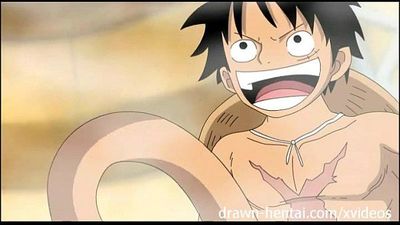 One Piece Hentai - Luffy heats up Nami - 5 min